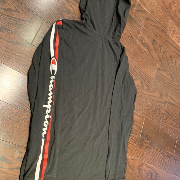 Champion youth long sleeve jersey hoodie - Picture 3 of 5